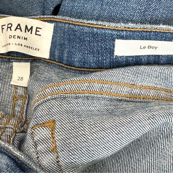 Frame Denim Le Boy Zip Ankle Mid Rise Jeans | Size 28 - Picture 10 of 10